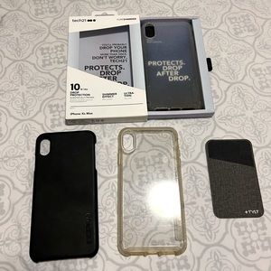 iPhone XS Max Phone Cases 3 in 1 plus free card holder